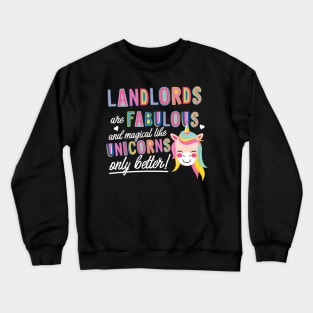 Landlords are like Unicorns Gift Idea Crewneck Sweatshirt